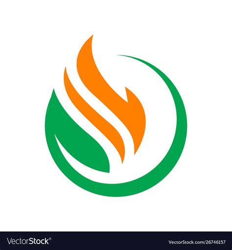 Modern Styled Drop Oil And Gas Logo Company Vector Image