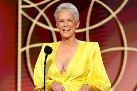 Jamie Lee Curtis Stuns In Plunging Dress At 2021 Golden Globes