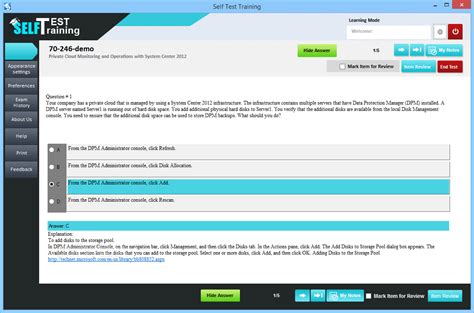 Como fazer um self test? Download Self Test Training - Microsoft 70-246 1.0.0
