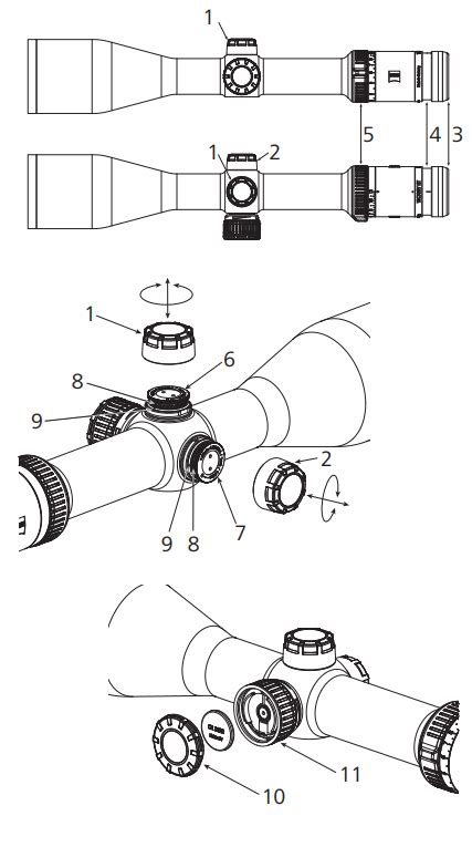 Seting System View 44 Rifle Scope Parts Diagram