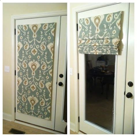 No Sew Roman Shadesback Door Privacy No Sew Awesome Home Diy