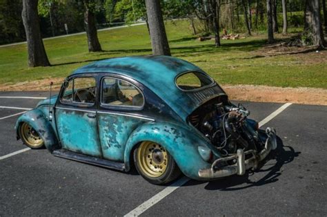 1957 Volkswagen Beetle Bug Bagged Turbo Slammed Patina Classic