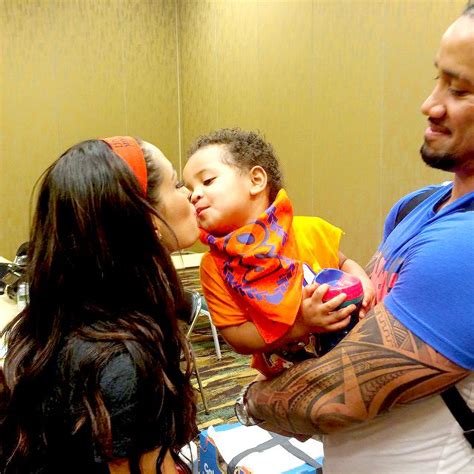 “my Young One Has A Crush On Brie Bella” Wwe Superstar Jey Uso Joshua Fatu And His