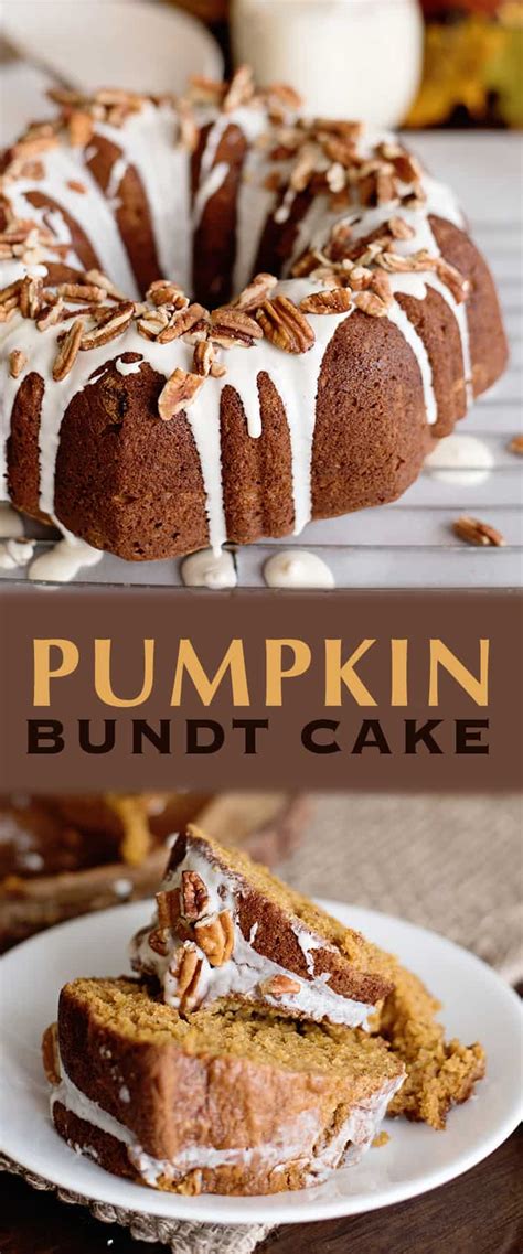 A bundt cake makes any cake look more festive; Pumpkin Bundt Cake