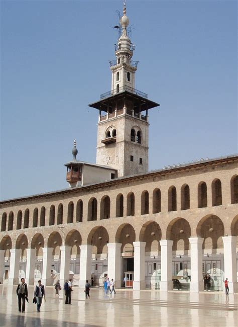 Al Arous Minaret In Umayyad Mosque Damascus The First In Islam