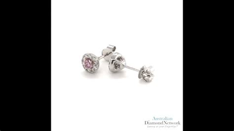 Argyle Pink Diamond Earrings Australian Diamond Network Youtube