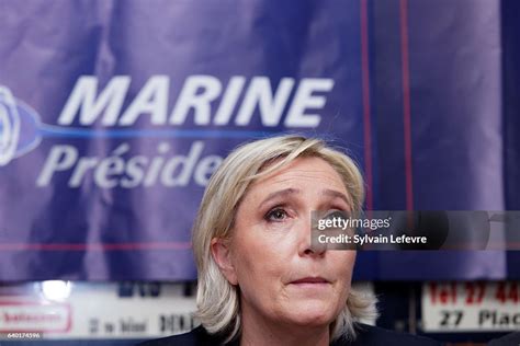 French Far Right Party National Front Leader Marine Le Pen Attends A News Photo Getty Images
