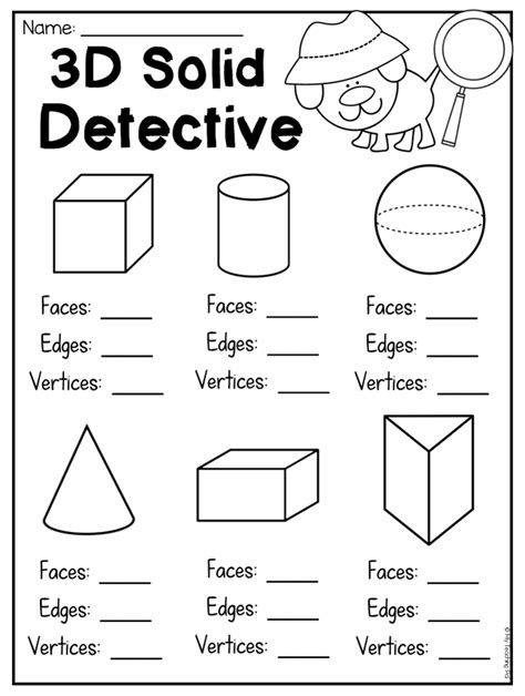 First Grade 2d And 3d Shapes Worksheets Distance Learning Geometry
