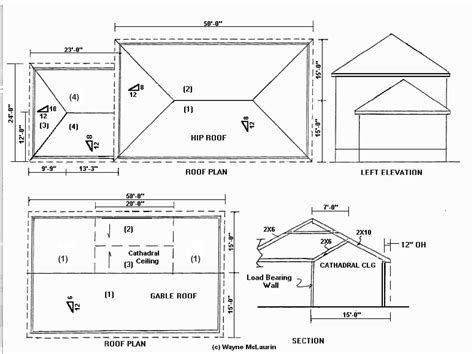 How to calculate hip and valley roof. RESIDENTIAL SECTION HIP ROOF - Google Search | Hip roof ...