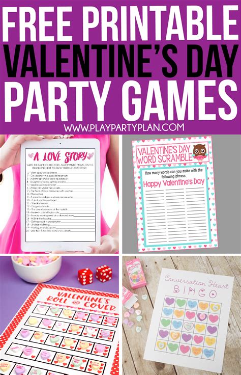Free Printable Valentine Games For Adults Printable Templates