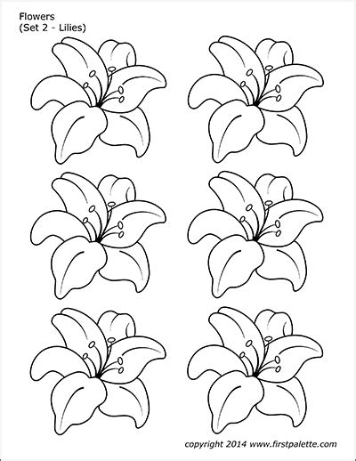 Well, there may be some, but for most of us, flowers may be one of the best creations of nature. Flowers | Free Printable Templates & Coloring Pages | FirstPalette.com | Flower templates ...