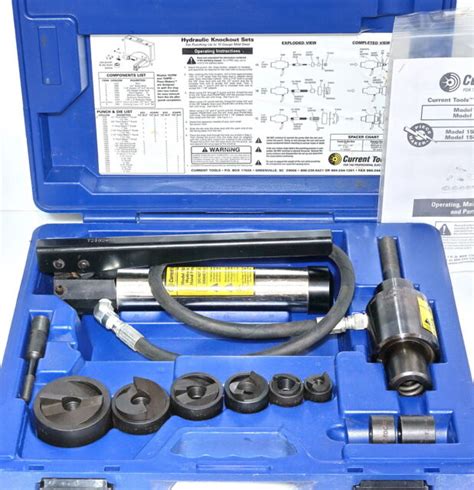 Current Tools 152pm Standard Hydraulic Knockout Punch Set 05 To 2