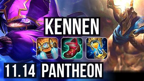 KENNEN Vs PANTHEON TOP DEFEAT M Mastery Games Godlike KR Master V YouTube