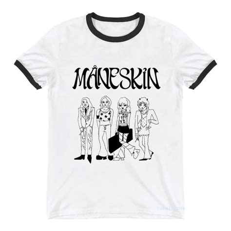 Maneskin Band Hip Hop Graphic Print Vintage T Shirt Maneskin Shop