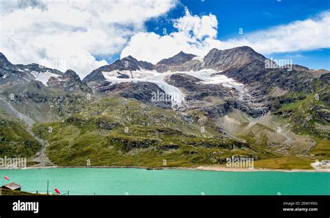 The White Lake Lago Bianco In Ospizio Bernina Upper Engadin