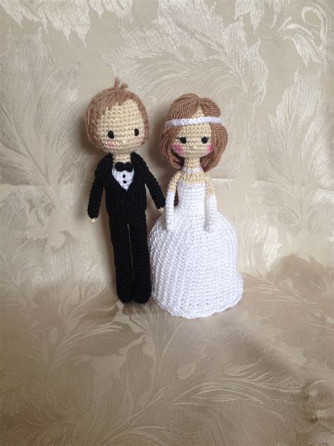 crocheted bride and groom wedding crochet patterns crochet wedding t amigurumi doll