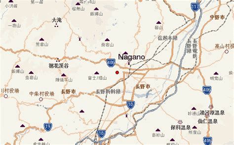 Maps of world current, credible, consistent. Nagano Location Guide