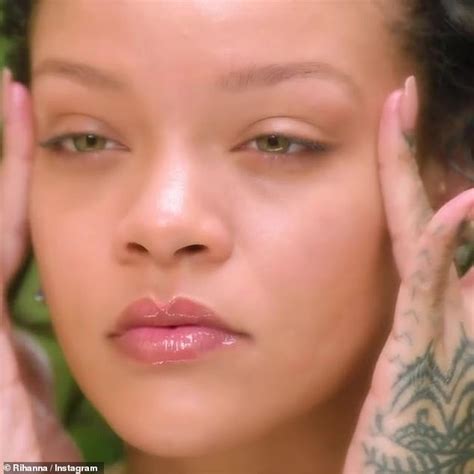 Rihanna Shows Off Her Flawless Complexion As She Stars In Commercial For Fenty Skin Eye Gel