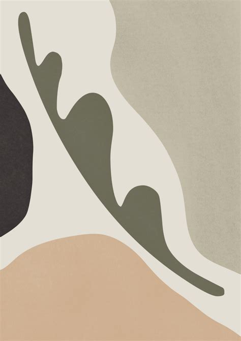 Abstract Neutral Tone PRINT | Wall Art, Mid Century Modern Wall Art