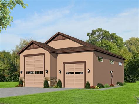 RV Garage Plans | RV Garage Plus Tandem Bay # 062G-0117 at ...