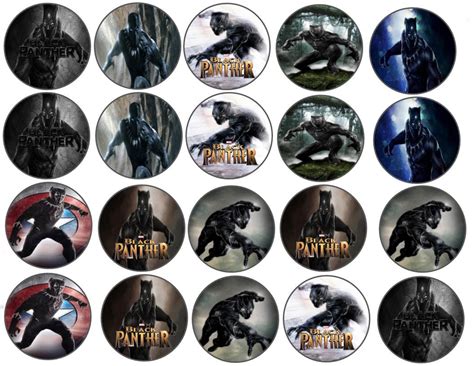 Black Panther Cupcake Toppers Printable Free
