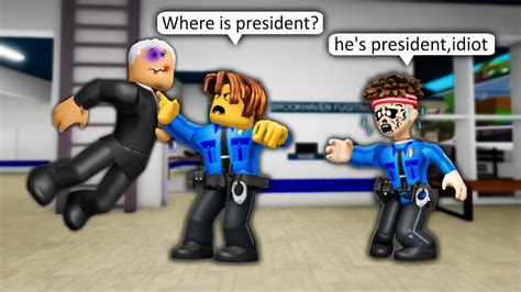 Police Vs President Roblox Brookhaven 🏡rp Funny Moments Youtube