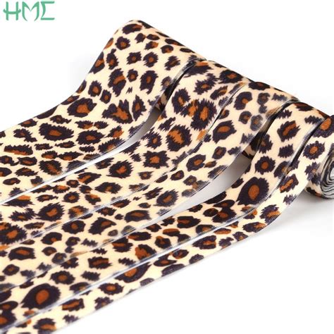 Buy 2yardslot Leopard Print Velvet Ribbon For Party