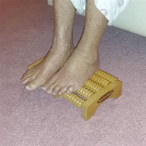 Home Revive Foot Roller Massager By Feetandfeet Premium Cherry Wood