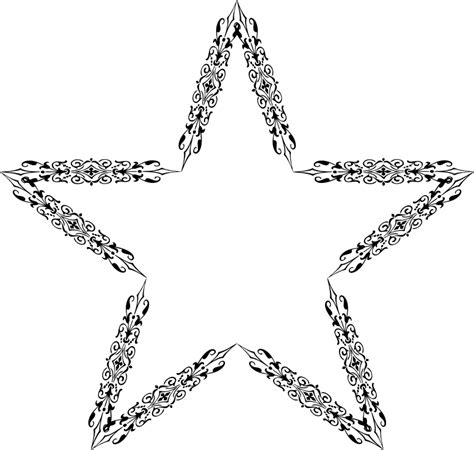 Ornamental Divider Star Openclipart