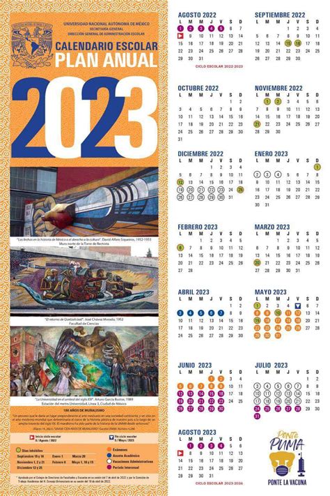 Calendario Escolar Unam 2022 2023