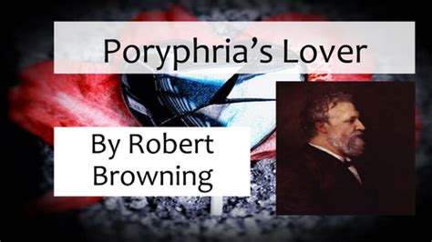 Porphyrias Lover Detailed Lesson Plan Teaching Resources