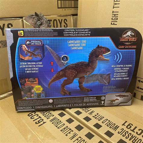 Mattel Jurassic World Carnotaurus Toro Camp Cretaceous With Roaring