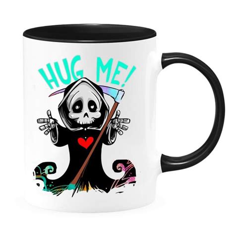 T Grim Reaper Coffee Mug Cute Mug Gag T Tea Cup Etsy