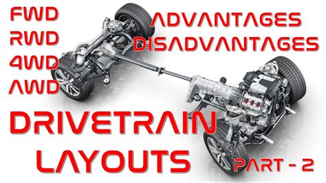 Drivetrain Layouts Fwd Rwd 4wd Awd Advantages Disadvantages