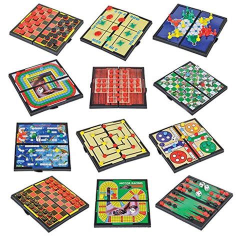 Magnetic Board Game Set By Gamie Includes 12 Retro Fun Games 5
