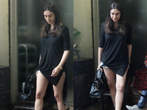 Aditi Rao Hydari Looks Super Hot In Her Sexy Black Long Shirt And Hot Pants Times Of India