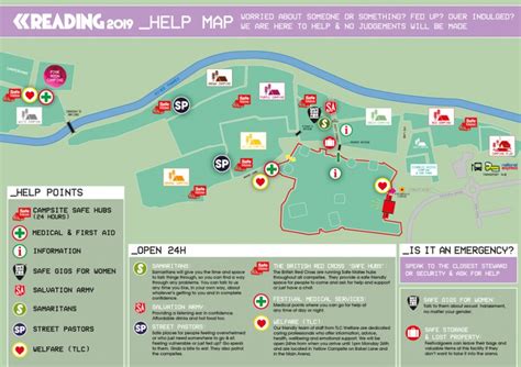 Reading Festival Please Familiarise Yourself With Our Help Map