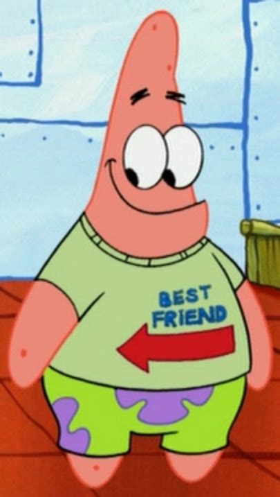 Image Patrick Wearing The Best Friend Shirtpng Encyclopedia