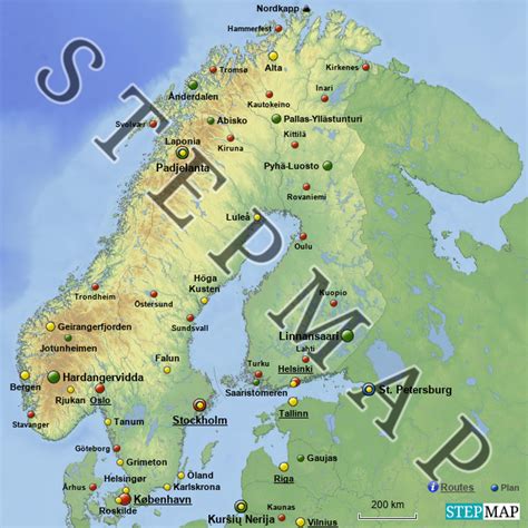 Stepmap Skandinavien Landkarte Für Skandinavien