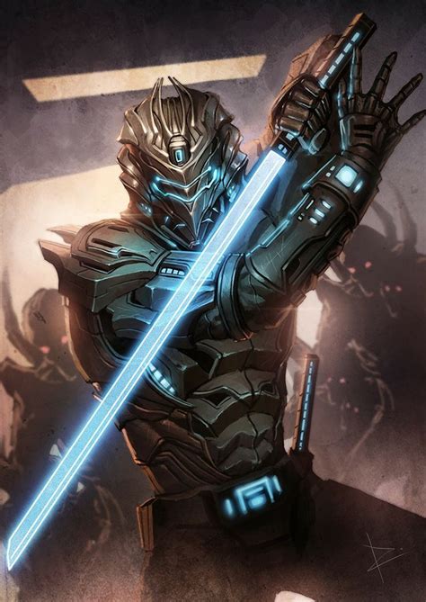 Laser Sword Reflection Dead Space Fantasy Characters Concept Art Characters