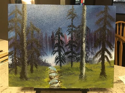 First Bob Ross Painting Second Painting Ever Rbobross