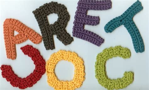 12 Crochet Letter Patterns Guide Patterns