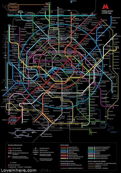 震撼！莫斯科地铁的2100年超远期规划图