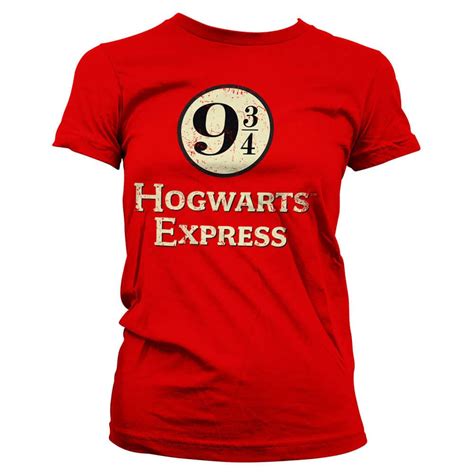 Womens Harry Potter Hogwarts Express Platform 9 34 Fitted T Shirt