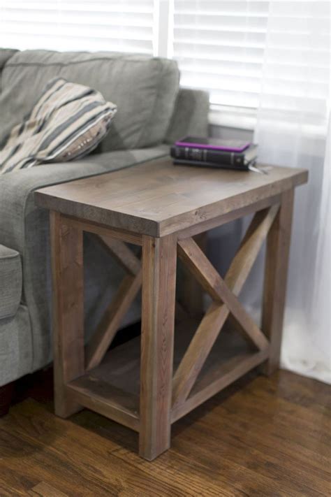 Creative Farmhouse Style Side Table Design Made From Scrap And