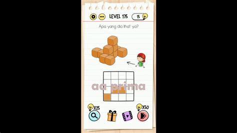 Jika ada jawaban atau solusi yang tidak work silahkan. Jawaban Brain Test Level 175-188 - YouTube