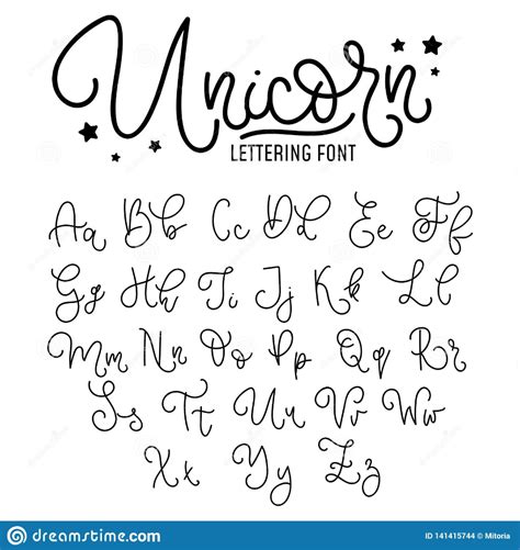 It operates through the google and other bets segments. Unicorn Hand Drawn Font Design. Cute Alphabet With ...