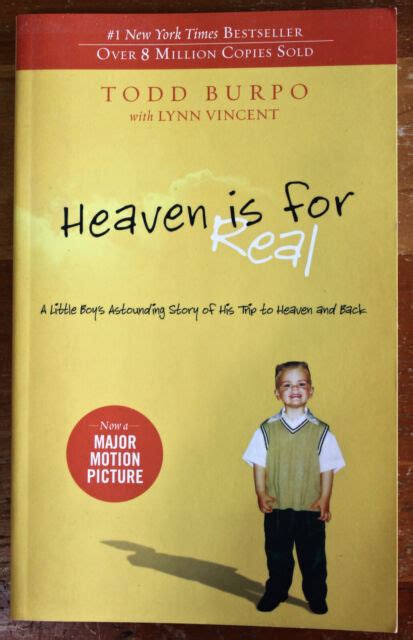 Heaven Is For Real By Todd Burpo Lynn Vincent Very Good Paperback Ebay