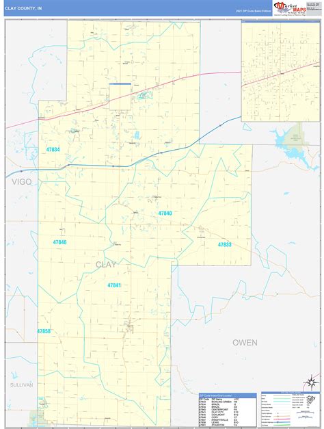 Clay County Zip Code Map United States Map