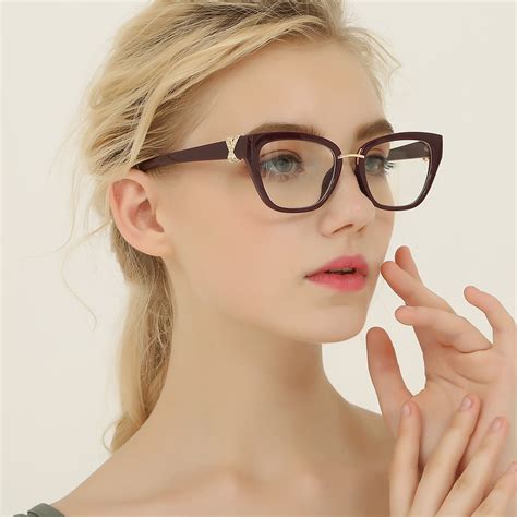 Women Fashion Luxury Rhinestone Personality Street Snap Eyewear Frames